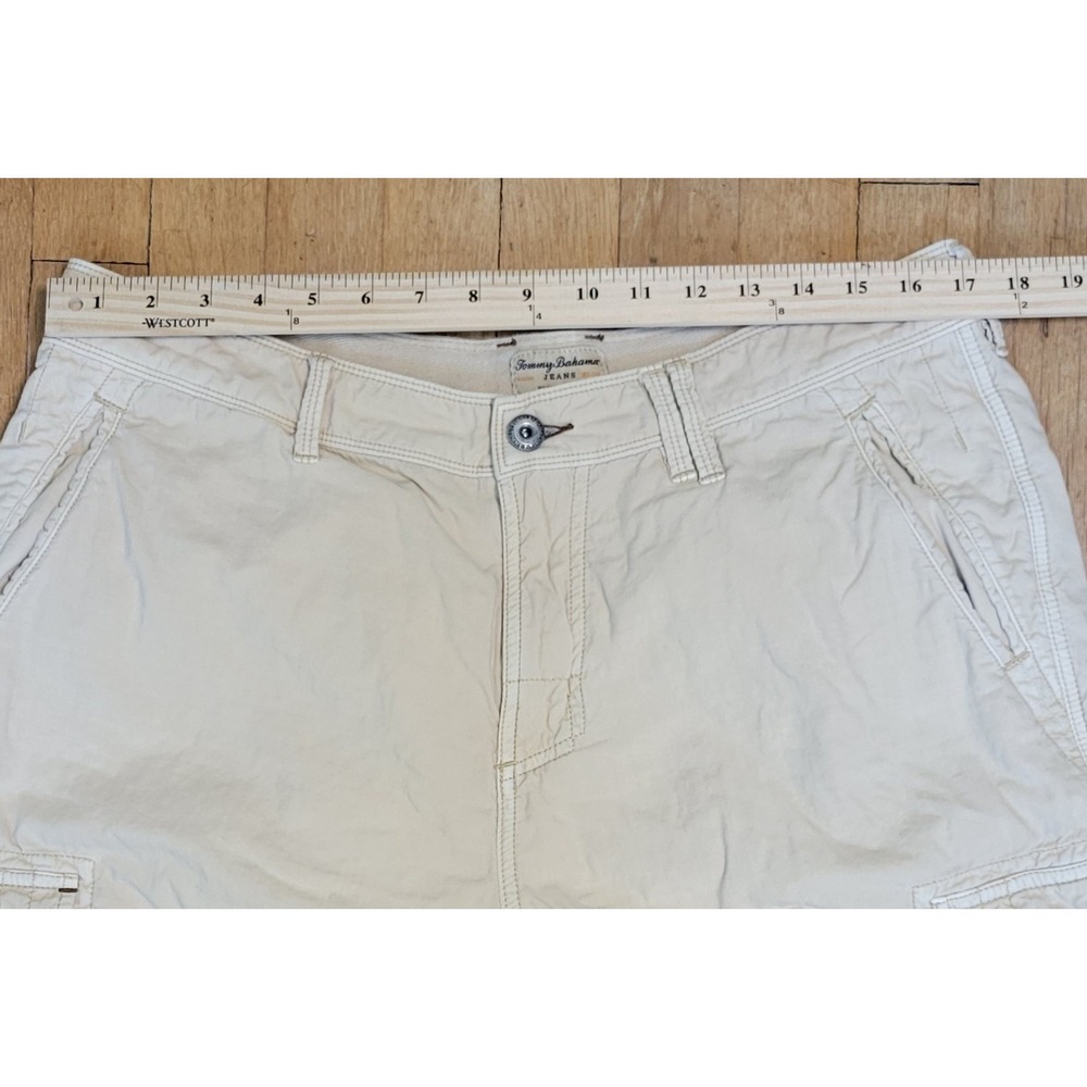 Tommy Bahama Jeans Men's 36 Khaki Cargo Shorts 100% Cotton Island Crafted - Picture 5 of 11